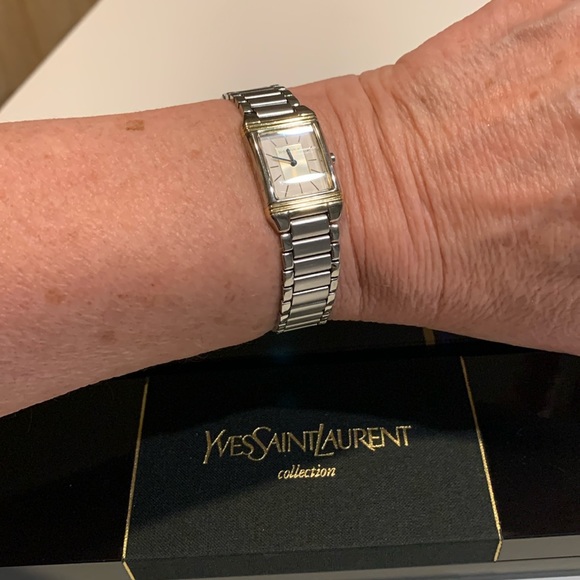 YSL Collection silver Watch NWT and case and Box - Picture 1 of 13